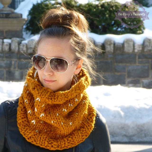 We're so thankful to @lionbrandyarn for sharing our Chicago Cowl pattern on their Facebook and Twitter pages! Use their wool ease thick and quick for the exact look seen here! Pattern link on the charity blog- www.Bopeepsbonnets.com #BoPeepsBonnets #lionbrandyarn #freeknittingpattern #Knittersofinstagram #knitting_inspiration